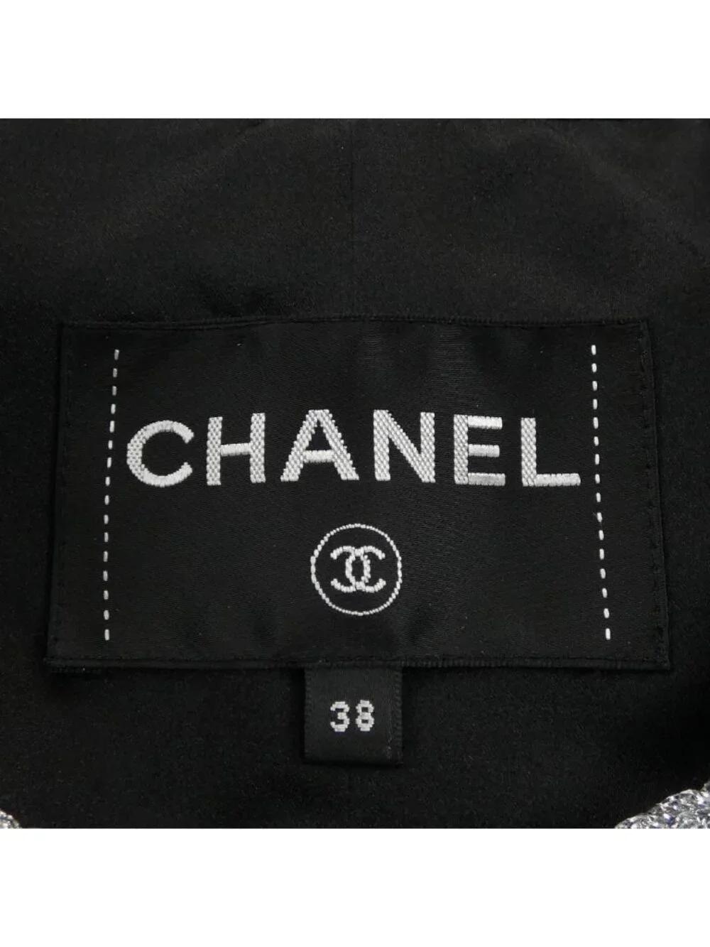 Chanel Collarless Jacket Black